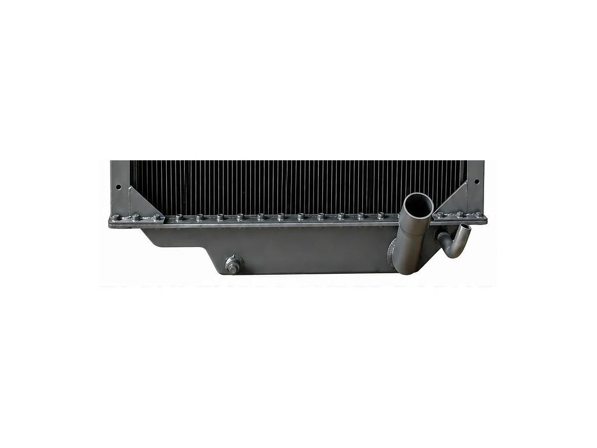 Hitachi EX200 Super radiator lower outlet and bottom tank detail