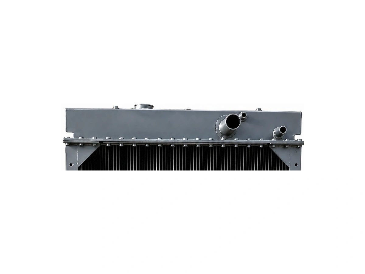 Hitachi EX200 Super radiator upper tank and inlet connections